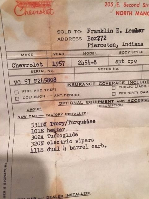 1957 Chevrolet Bel Air/150/210 Ivory/Turquse - photo 5