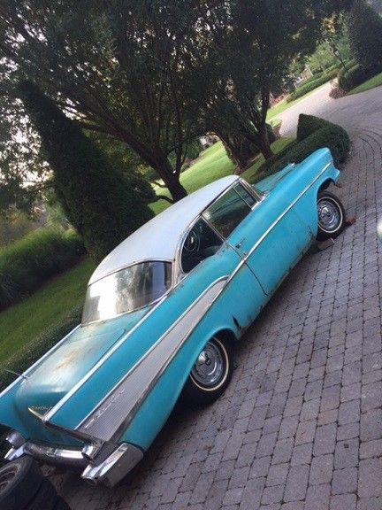 1957 Chevrolet Bel Air/150/210 Ivory/Turquse - photo 7
