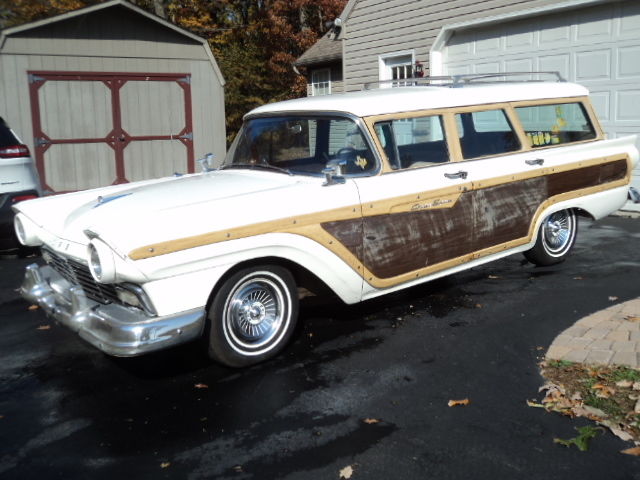 1957 FORD COUNTRY SQUIRE 9 PASS WOOD GRAIN WAGON - photo 4