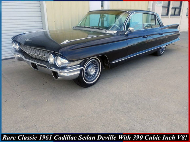RARE 1961 CLASSIC 1961 CADILLAC SEDAN DEVILLE! 325 HORSE 390 V8! LOW RESERVE! 1961 Cadillac DeVille SEDAN DEVILLE