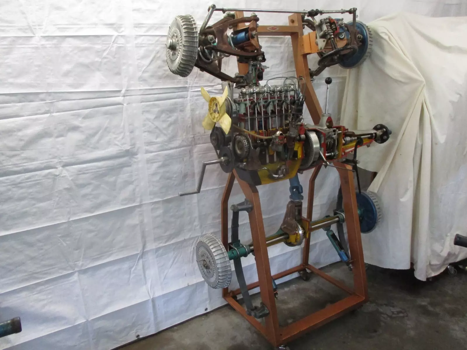 Rare 1962 FIAT 1100 Cutaway Model – Italian Factory Training Display 1962 Fiat Other
