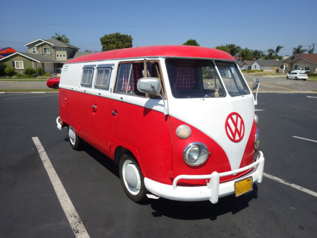 Rare 1962 VW Campmobile Camper Mfg. by TEC Travel Equipment Corporation 1962 Volkswagen Bus/Vanagon T500 Campmobile Kit