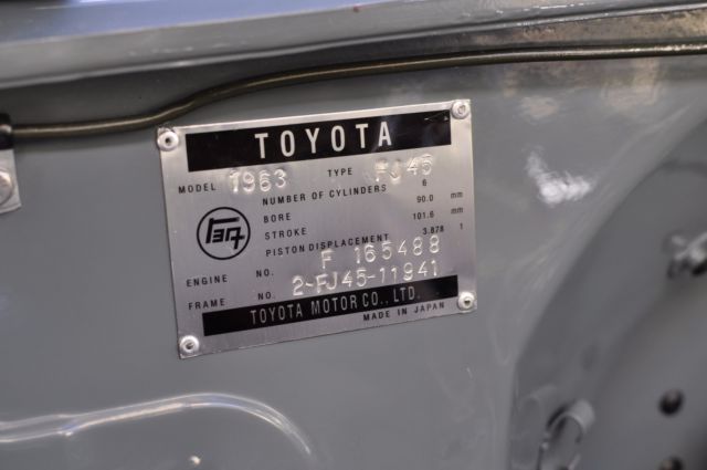 1963 Toyota Land Cruiser FJ45 Short Bed (not FJ40 BJ40 FJ43) - photo 8