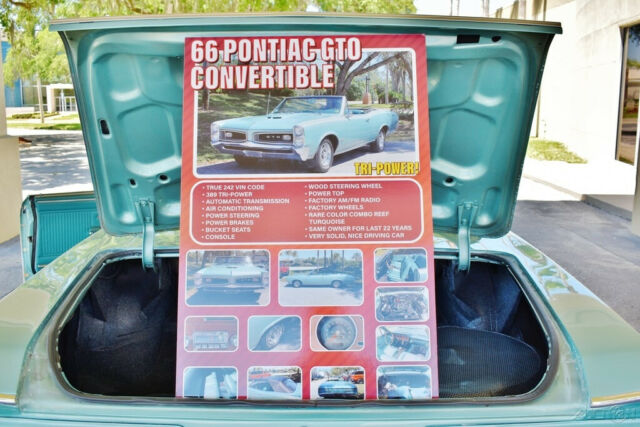 1966 Pontiac GTO Convertible 389 Tri-power, 242 Code, A/C - photo 10