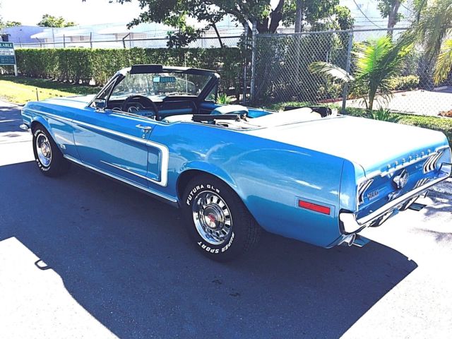 RARE 1968 FORD MUSTANG GT CONVERTIBLE, GENUINE GT, NUMBERS MATCH, NO RESERVE!! 1968 Ford Mustang GT Convertible