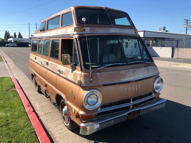 Rare 1969 Dodge A108 Corey Cruiser California Camper Van V8 Air Conditioning 1969 Dodge Other