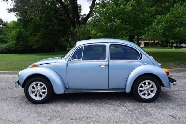 Rare 1973 Volkswagen Beetle - Classic Super Beetle 78,000 Original Miles Blue 1973 Volkswagen Beetle - Classic