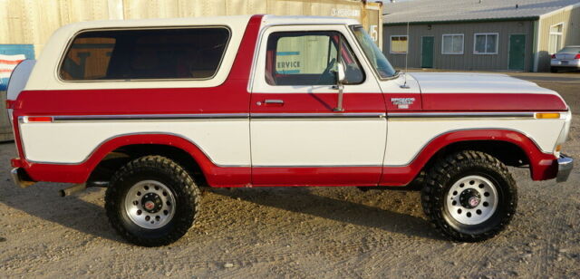 RARE 1978 Ford Bronco Ranger XLT, 4x4, 400 V8. Candy Apple Red, Automatic A/C 1978 Ford Bronco Ranger XLT
