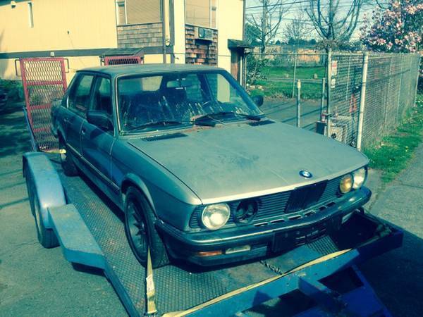Rare 1985 BMW 535i Turbo E28 Euro 1985 BMW 5-Series