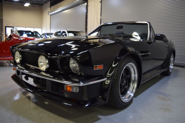 RARE 1988 Aston Martin Vantage Volante Manual ZF 5 Speed Triple Black 1988 Aston Martin Vantage Volante