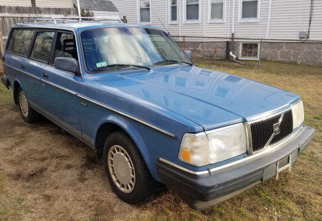 RARE 1989 Volvo 240 DL Wagon Blue Runs Great ONLY 103K Miles Great Shape LOOK 1989 Volvo 240