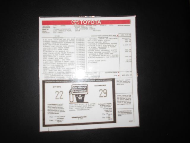 1994 Toyota MR2 Base - photo 13