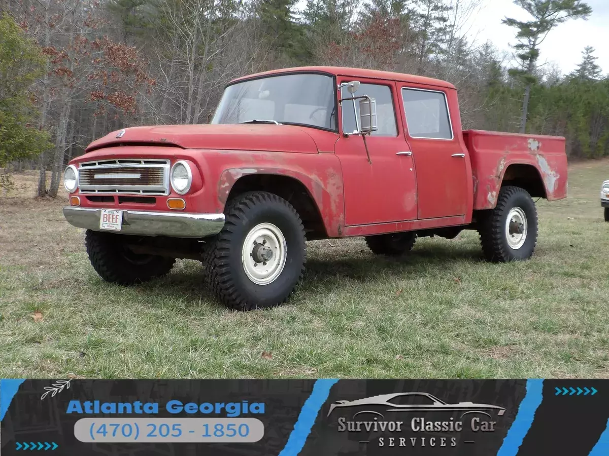 RARE 4x4 crew cab survivor! 61,956 actual miles! PTO dump bed, great patina! 1966 International Harvester 1200 Travelette 4x4