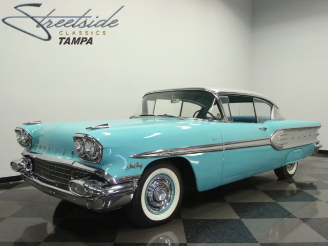 RARE 58 STAR CHIEF HARD TOP, 370 V8, AUTO, PS, PB, CORRECT COLORS, GREAT VALUE!! 1958 Pontiac Star Chief
