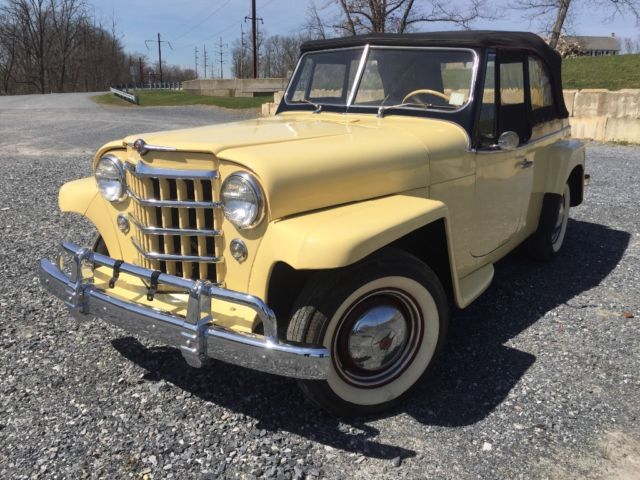 RARE 6 cylinder Willys 673-VJ3 Jeepster 1 of 1779 Restored & parked for 20+ yrs 1950 Willys Jeepster