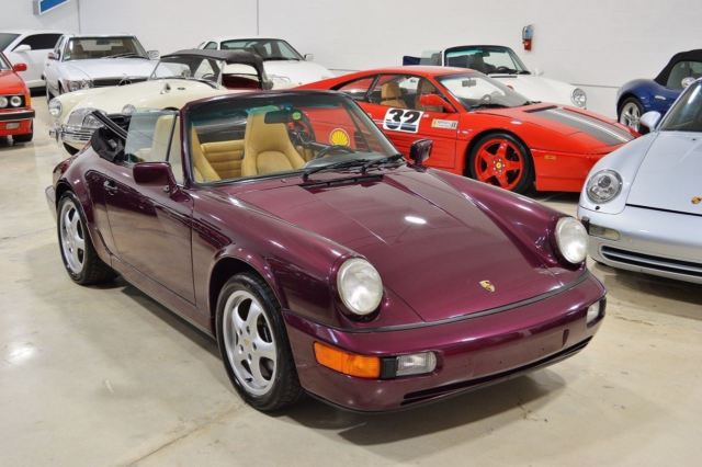 Rare Amethyst Metallic ---- low low miles ---- Convertible --- Automatic ---MINT 1991 Porsche 911 Cabriolet