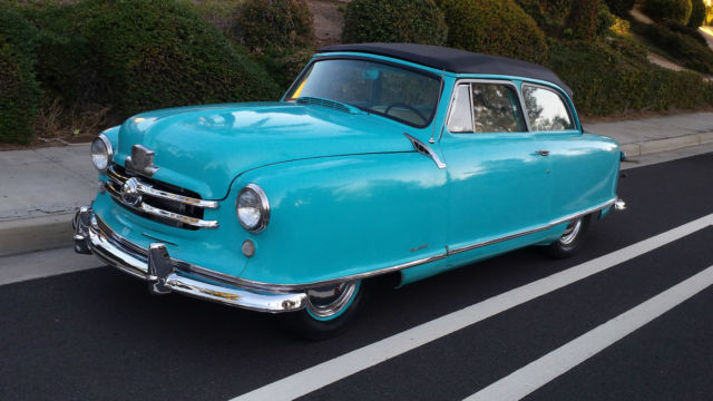 Rare and hard to find 1950 Nash Rambler Convertible Power top, New chrome, SoCal 1950 Nash Rambler Convertible Convertible
