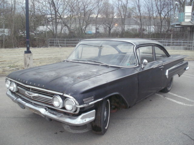 RARE BARN FIND SPORT STICK SHIFT STOCK RACE LIKE SMALL BLOCK 4 SPEED NO RESERVE 1960 Chevrolet Bel Air/150/210