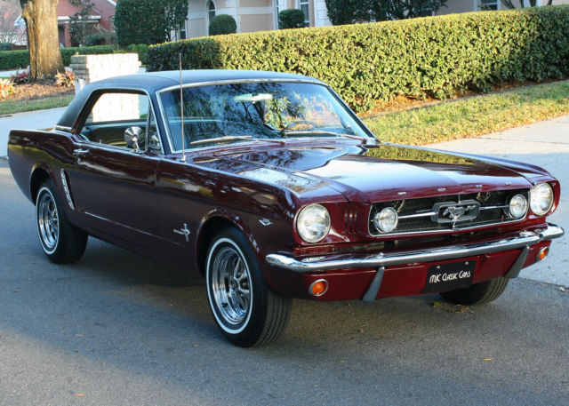 RARE BENCH SEAT OPTION - RESTORED - -1965 Ford Mustang Coupe - 7K MI 1965 Ford Mustang RARE BENCH SEAT - A/C - 7K MILES