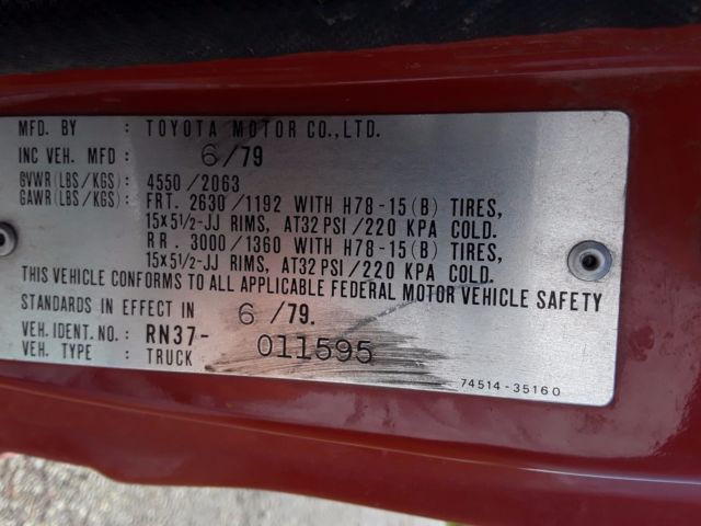 1979 Toyota Other Toyota Pickup Original Pick-up First Year Factory 4x4 - photo 13