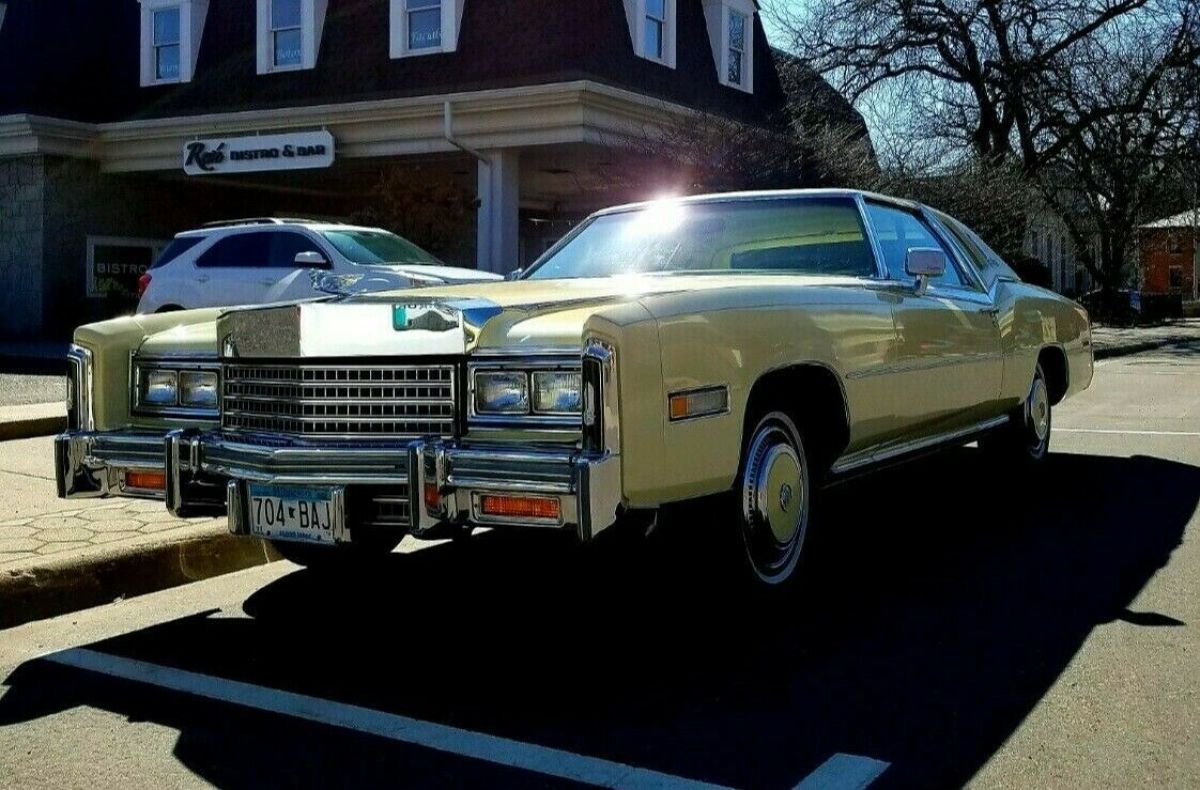 RARE CLASSIC ELDORADO ALL ORIGINAL CAR SECOND OWNER COLONIAL YELLOW BIARRITZ 1978 Cadillac Eldorado BIARRITZ