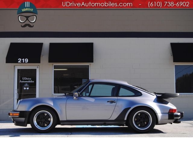 RARE COLOR 911 Turbo Coupe 47k Miles Diamond Blue/Blue Lthr COA CLEAN CARFAX 1988 Porsche 911 Carrera Turbo RARE Diamond Blue/Blue Lthr COA!