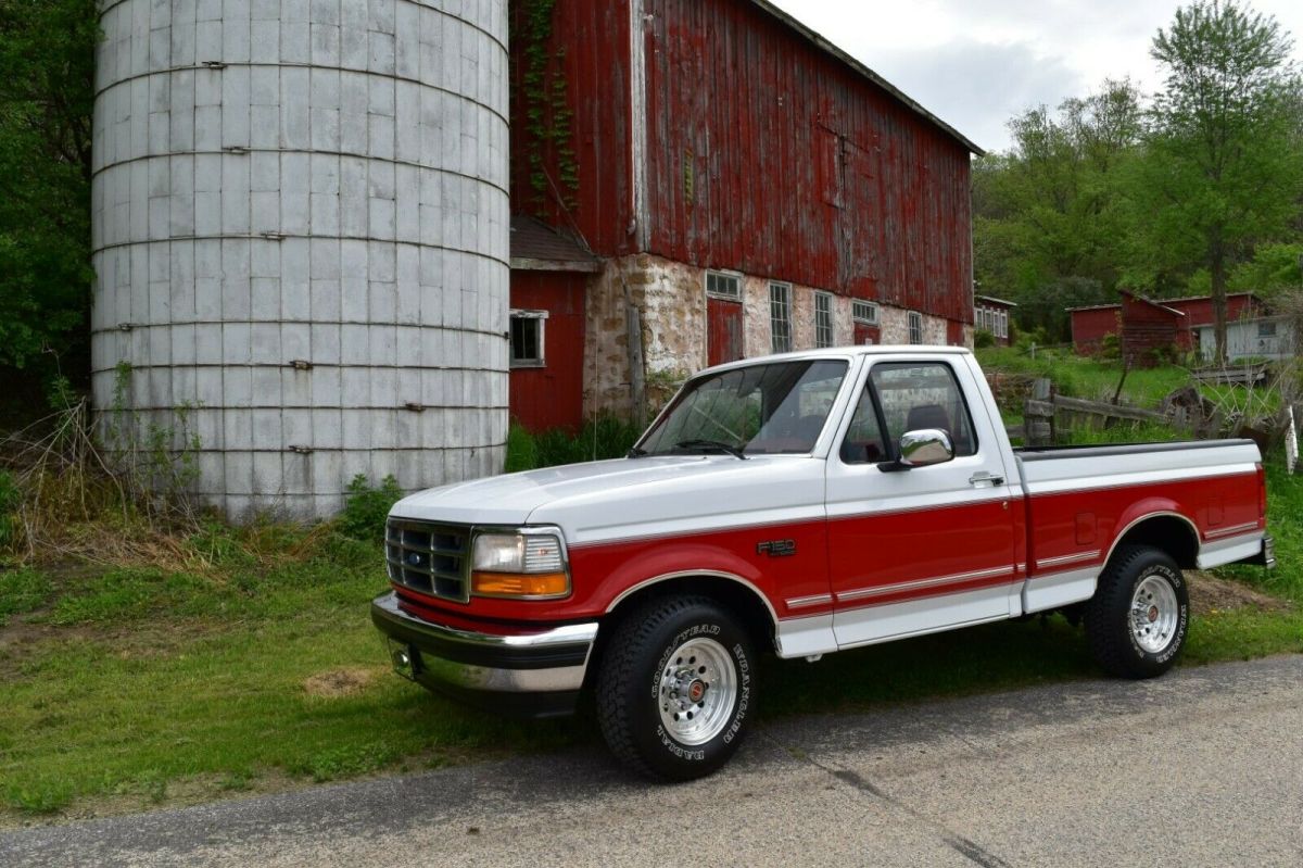 RARE COLOR COMBO MARTI REPORT NON SMOKER 90% ORIGINAL PAINT SURVIVOR NO RUST 1993 Ford F-150 XLT PICKUP SHORT BED SOUTHERN TRUCK 302 V8 AUTO