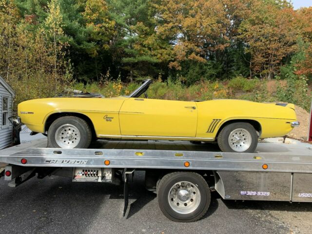 Rare combination 1969 Camaro Project Car True RS SS Convertable Factory Air 1969 Chevrolet Camaro RS SS