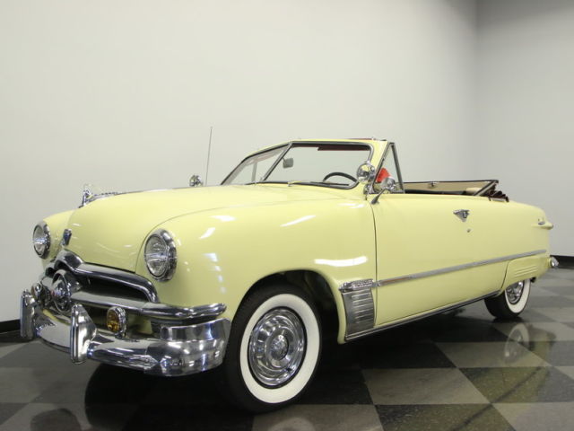 RARE CUSTOM DELUXE DROP TOP, 239 FLATHEAD V8, 3 SPEED, NEW TOP, GREAT DRIVER!! 1950 Ford Custom
