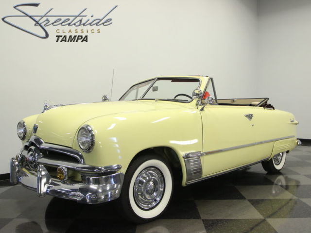 RARE CUSTOM DELUXE DROP TOP, 239 FLATHEAD V8, 3 SPEED W/ OVERDRIVE, NEW TOP!! 1950 Ford Custom