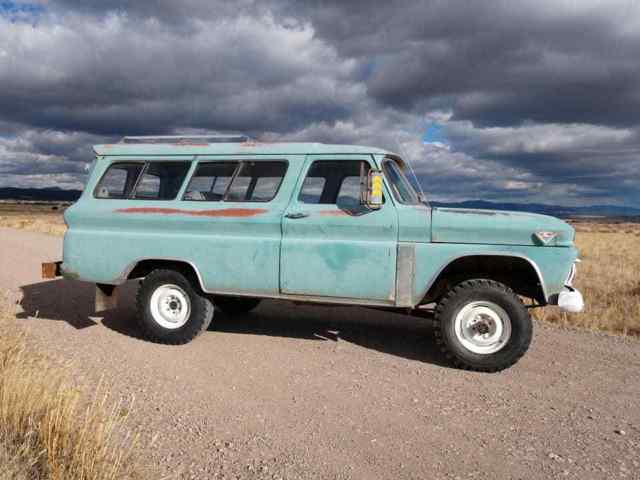 Rare factory 4x4 1965 GMC Suburban 2 door Carryall barn find survivor like Napco 1965 GMC Suburban Custom