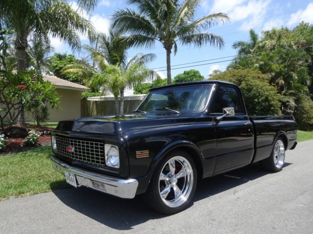 Rare Factory Buckets w/ Console and Gauges, A/C, 383/370hp, 700R4 Auto, Air Ride 1971 Chevrolet C-10 Custom Bagged Shortbed