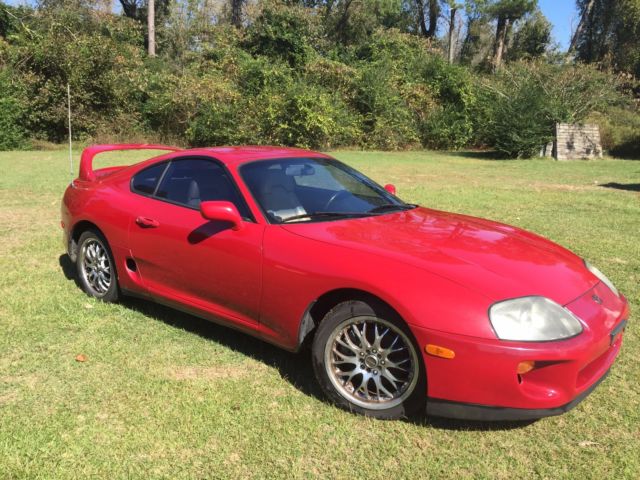RARE FIND - Attention Grabbing Super Clean 1994 Red Toyota Supra - Targa Top 1994 Toyota Supra