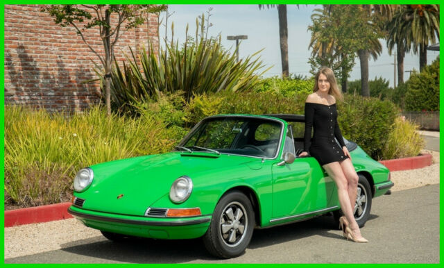 RARE GARAGED LOW-MILE 1967 PORSCHE 911S SOFT-WINDOW TARGA #MATCH SOLID ORIG FLRS 1967 Porsche 911 S Soft Window Targa
