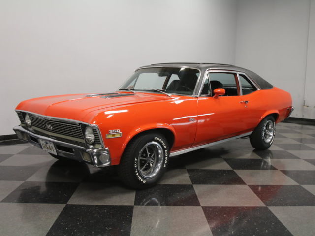 RARE, GM CRATE 350 V8, TH350 AUTO, FRONT PWR DISCS, PWR STEER, NICE BODY, FUN! 1972 Chevrolet Nova SS Sky Roof