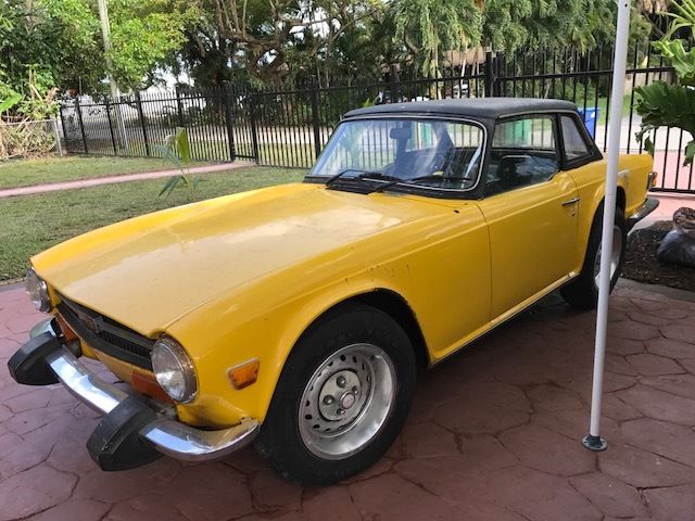 Rare Hard Top convertible. TR-6 Original Yellow. Low Miles. Video of car running 1974 Triumph TR-6 HARDTOP