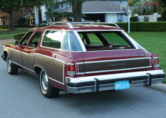 RARE LOW MILE CLAM SHELL SURVIVOR -1975 Pontiac Catalina Safari - 36K ORIG MILES 1975 Pontiac Catalina SAFARI THREE SEAT CLAMSHELL WAGON - 36K MI