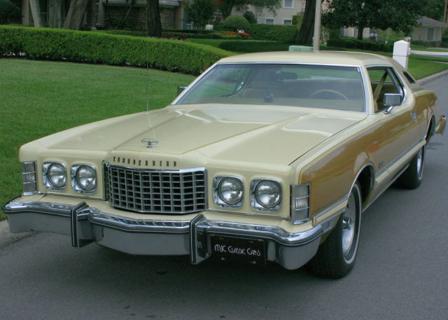 RARE LUXURY EDITION -1976 Ford Thunderbird Cream & Gold Edition - 35K ORIG MI 1979 Ford Thunderbird CREAM & GOLD EDITION - 35K MI