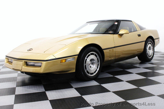 RARE MANUAL TRANS Z51 PACKAGE COUPE glass top RARE COLOR COMBO sport seats GOLD 1986 Chevrolet Corvette Base Hatchback 2-Door