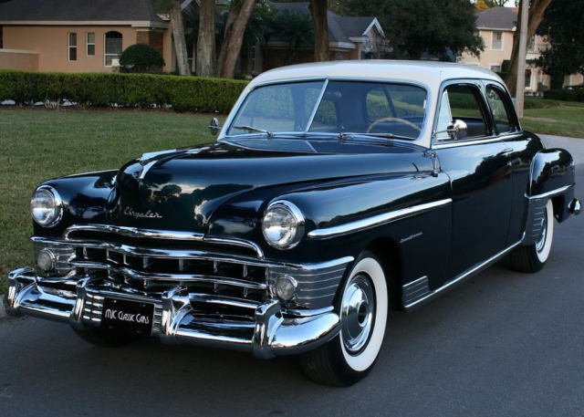 RARE MODEL RESTORED ORIGINAL CAR - 1950 Chrysler New Yorker Club Coupe 1950 Chrysler New Yorker Windsor Original