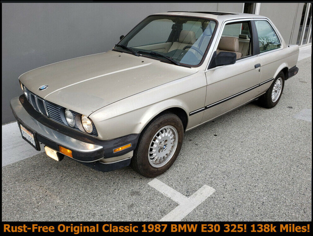 RARE MODERN CLASSIC 1987 BMW E30 325! RUST-FREE CALIFORNIA CAR ONLY 138K MILES! 1987 BMW 3-Series E30