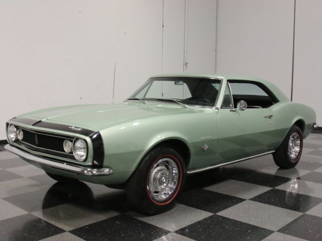 RARE MT. GREEN 1ST GEN, VERY CORRECT RESTO, 327 V8, POWERGLIDE, BENCH SEAT!! 1967 Chevrolet Camaro
