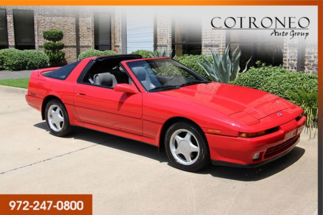 Rare! Only 31k Original Miles Super Red Sport Pkg Leather Pkg 5-Speed Immaculate 1991 Toyota Supra Turbo Sport Roof