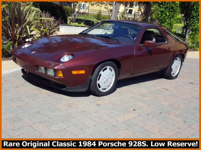 RARE ORIGINAL RUST-FREE CLASSIC 1984 PORSCHE 928S LOW RESERVE! 4.7 LITER V8 AUTO 1984 Porsche 928