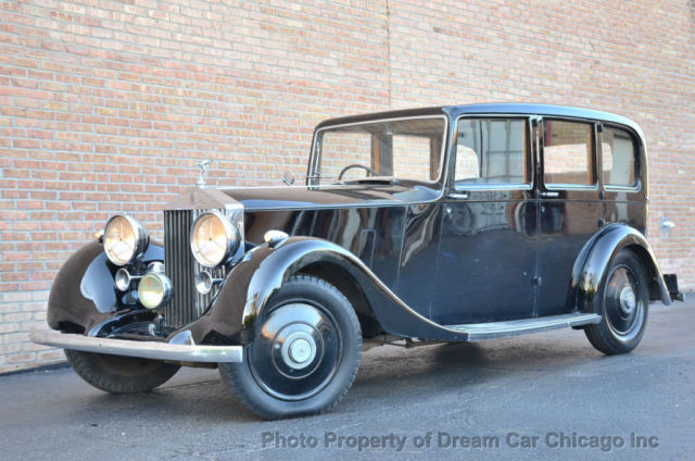RARE PARK WARD LIMO WITH FOLDING DIVISION TO ROOF !!! Low Miles Sedan Unspecifie 1937 Rolls-Royce 25/30