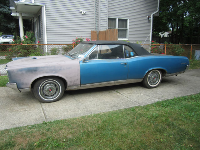 RARE PMD HUBCAPS REBUILT ORIG ENGINE RUNS GREAT n DRIVES 1966 1965 NO RESERVE NR 1967 Pontiac GTO CONVERTIBLE