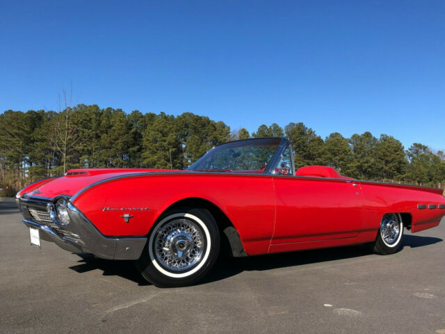 RARE RED 1962 Ford Thunderbird Sports Roadster (76B) The Real Deal!!! 1962 Ford Thunderbird RARE Sports Roadster Convertible