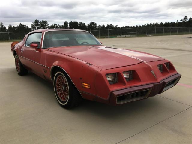 RARE Red Bird, 301 V8, Auto, Factory A/C, Survivor, Only 54k Miles, 1 TX Owner ! 1979 Pontiac Firebird Esprit Red Bird