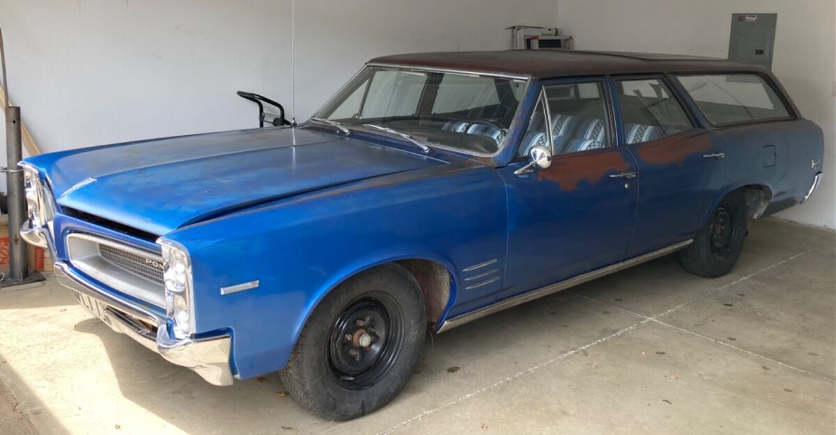 Rare Station Wagon with a very clean, nearly rust free body. Excellent chrome. 1966 Pontiac Tempest