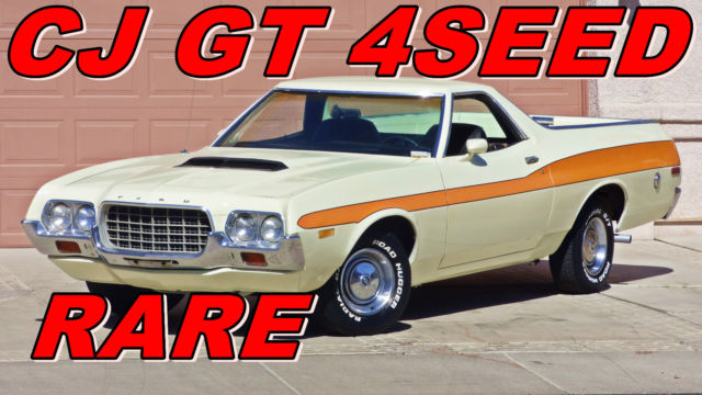 RARE TO SEE 1972 Q CODE COBRA JET 4 SPEED 70S MUSCLE CAR HOT RODS 1972 Ford Ranchero GT